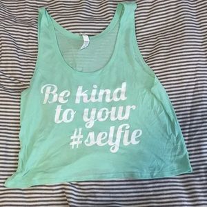 Cropped workout shirt